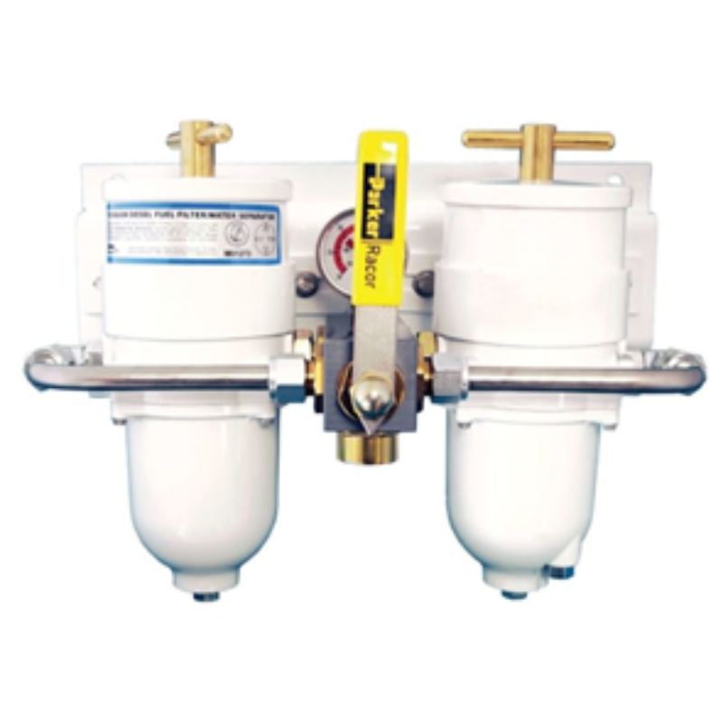 Parker Racor FUEL FILTER WATER SEPARATOR MARINE DUAL UNIT METAL BOWL ...